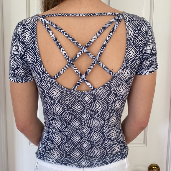 Sexy Sky Blue Padded V-cut Strappy Criss Cross Detailing Side Cut Out Snake Print Bikini Bottom Two Piece Swimsuit